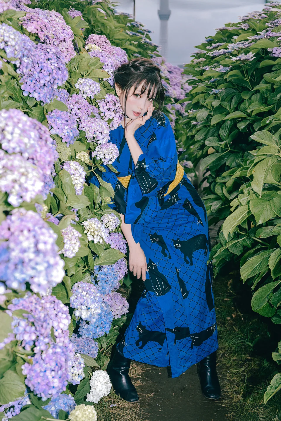 ElyEE子 - Rainy Season Black Cat [38P,4V-93MB] tg@simisebaisi 【丝足阁】016.webp